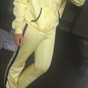 Nike track pants and zippered hoodie